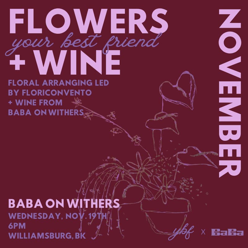 Cover Image for FLOWERS + WINE