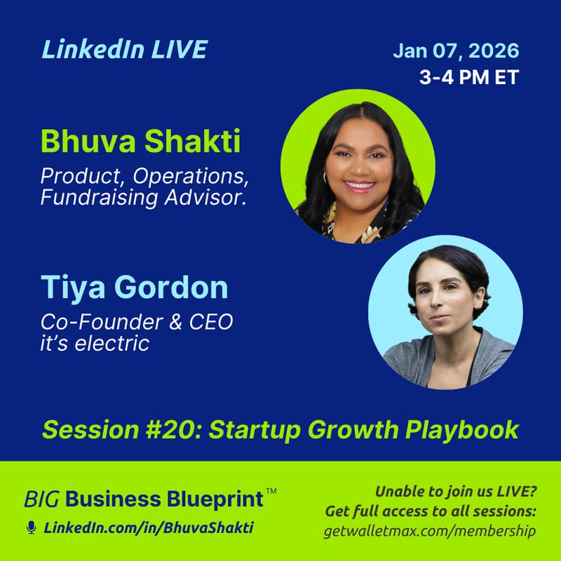 Cover Image for Startup Growth Playbook Interview: Bhuva Shakti and Tiya Gordon