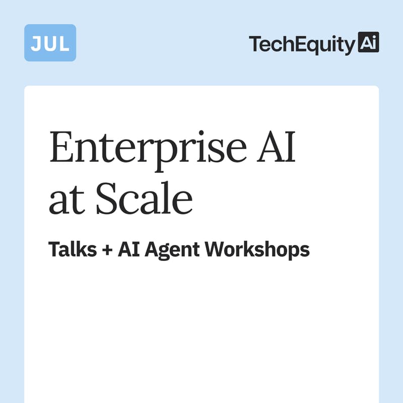 Cover Image for Enterprise AI at Scale: Talks + AI Agent Workshops