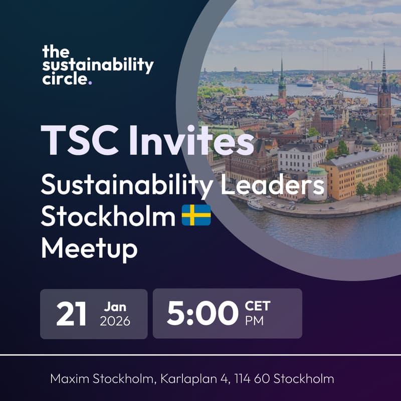 Cover Image for Stockholm Senior Sustainability Leaders Meetup (TSC Event)
