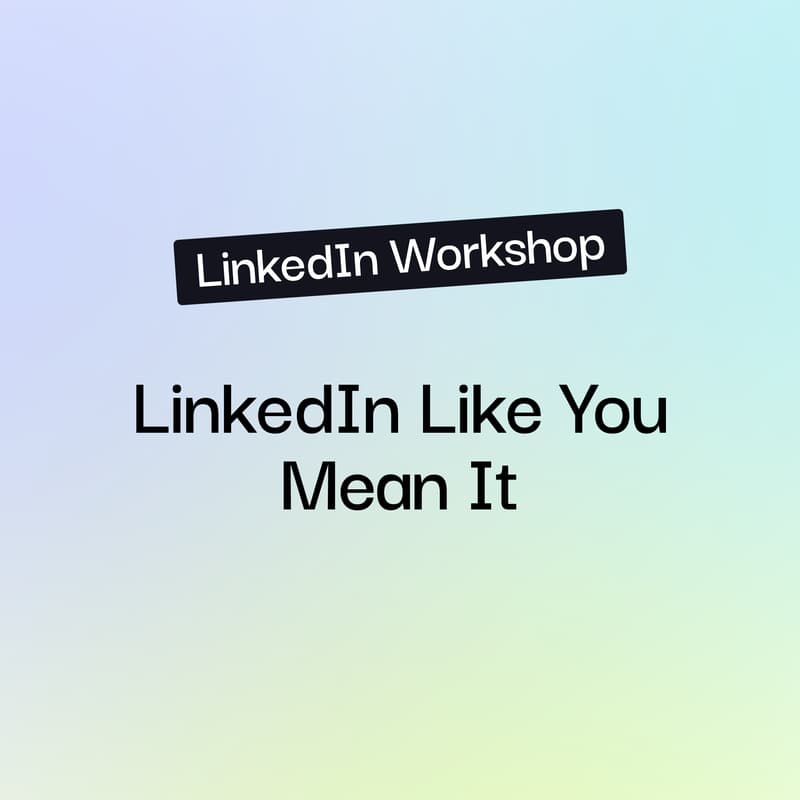 Cover Image for LinkedIn Like You Mean It: Rewrite your profile. Rewire your job search.