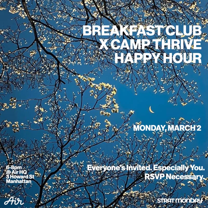 Cover Image for Breakfast Club X Camp Thrive: Happy Hour