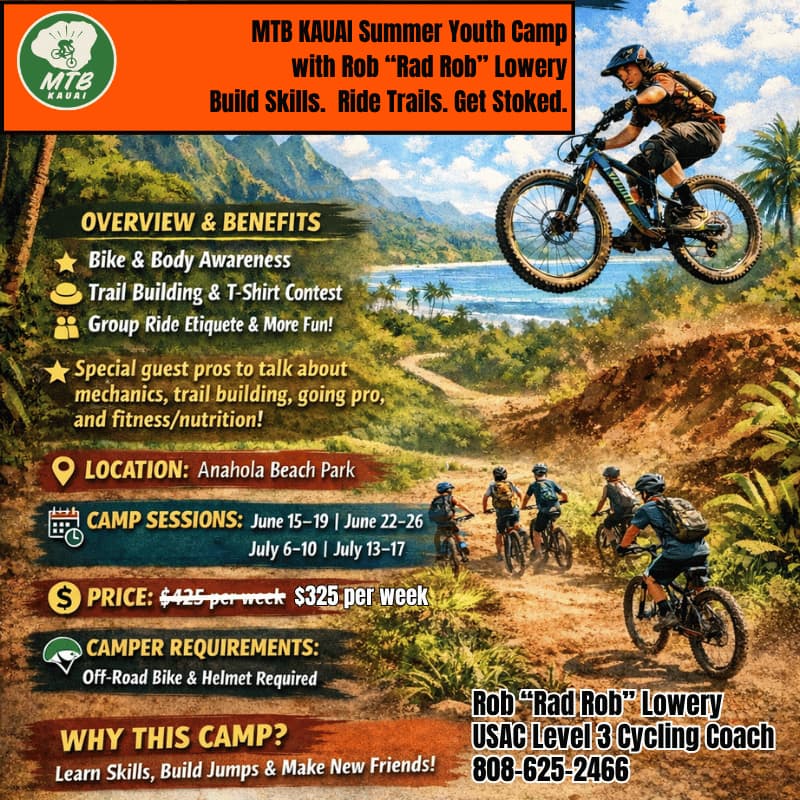 Cover Image for MTB Kauai: Youth Mountain Biking Camp (Week 4)