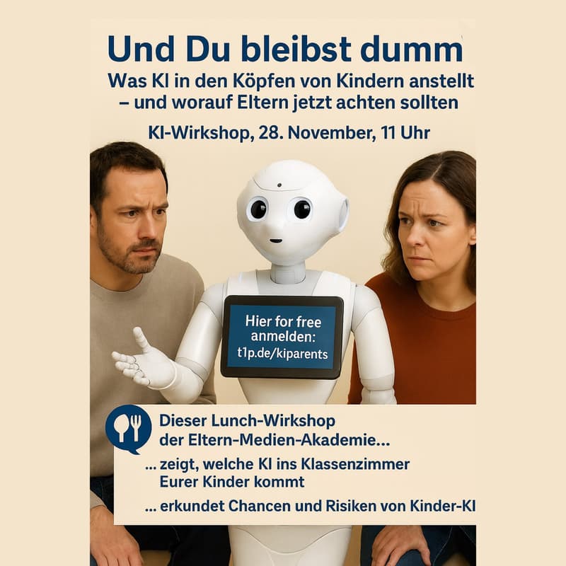 Cover Image for Was KI in den Köpfen von Kindern anstellt - und worauf Eltern achten sollten! Christian Füller x Eltern Medien Akademie