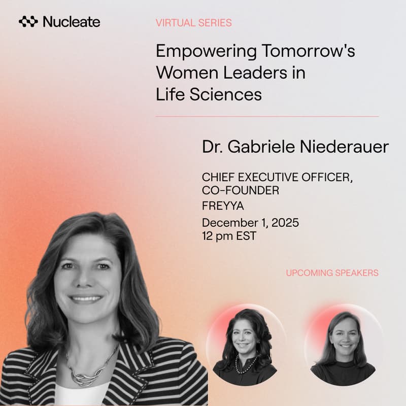 Cover Image for Women Leading Life Sciences Virtual Series with Gabriele Niederauer