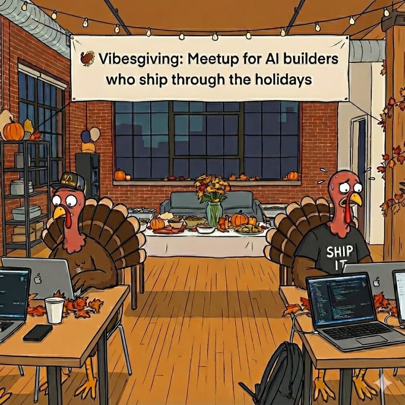 Cover Image for 🦃 Vibesgiving: For AI builders who ship through the holidays