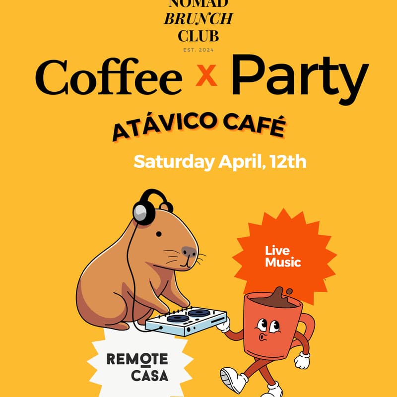 Cover Image for Nomad Coffee Party - Live Music + Coffee (Nomad Brunch Club / RemoteCasa)