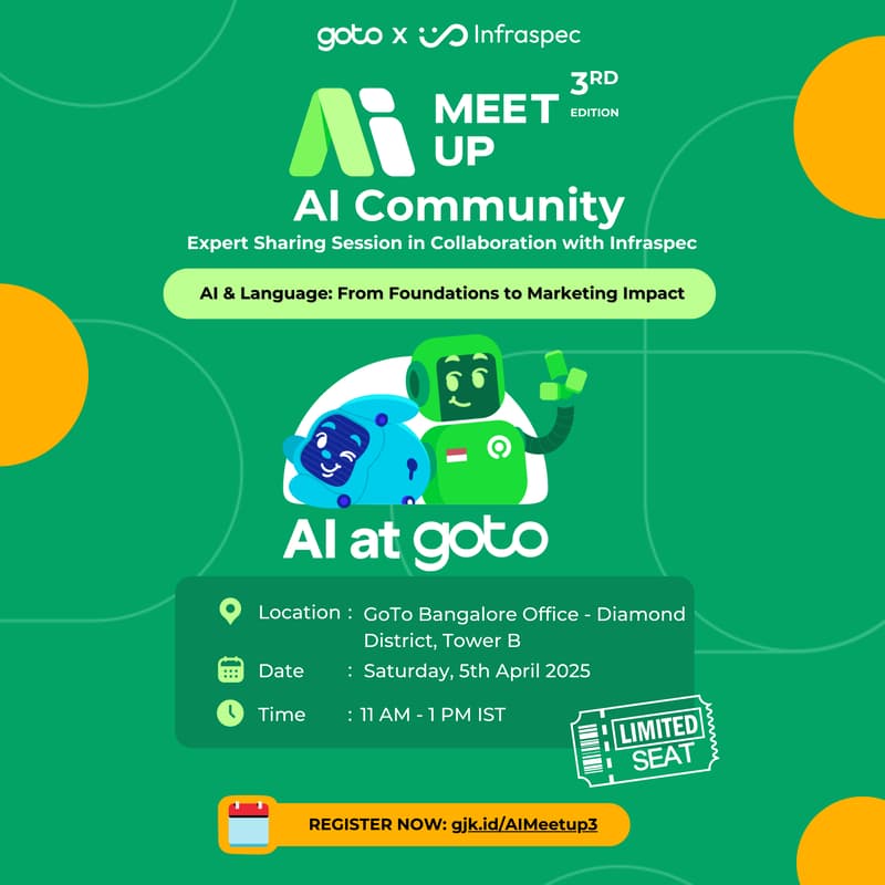 Cover Image for GoTo AI Meetup #3: AI & Language: From Foundations to Marketing Impact