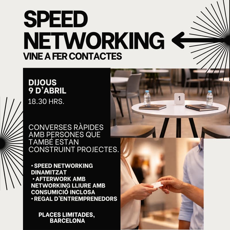 Cover Image for Speed networking & afterwork. Entremprenedors #03