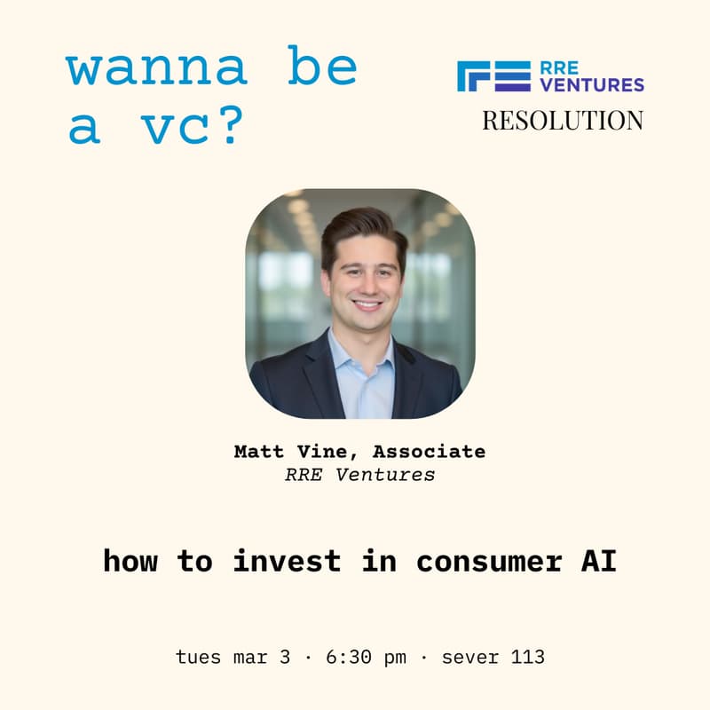 Cover Image for Investing in Consumer AI: Matcha with RRE Ventures