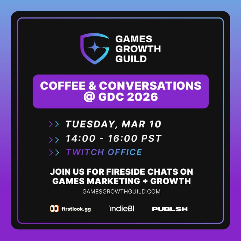 Cover Image for Games Growth Guild at Twitch HQ - Coffee & Conversations