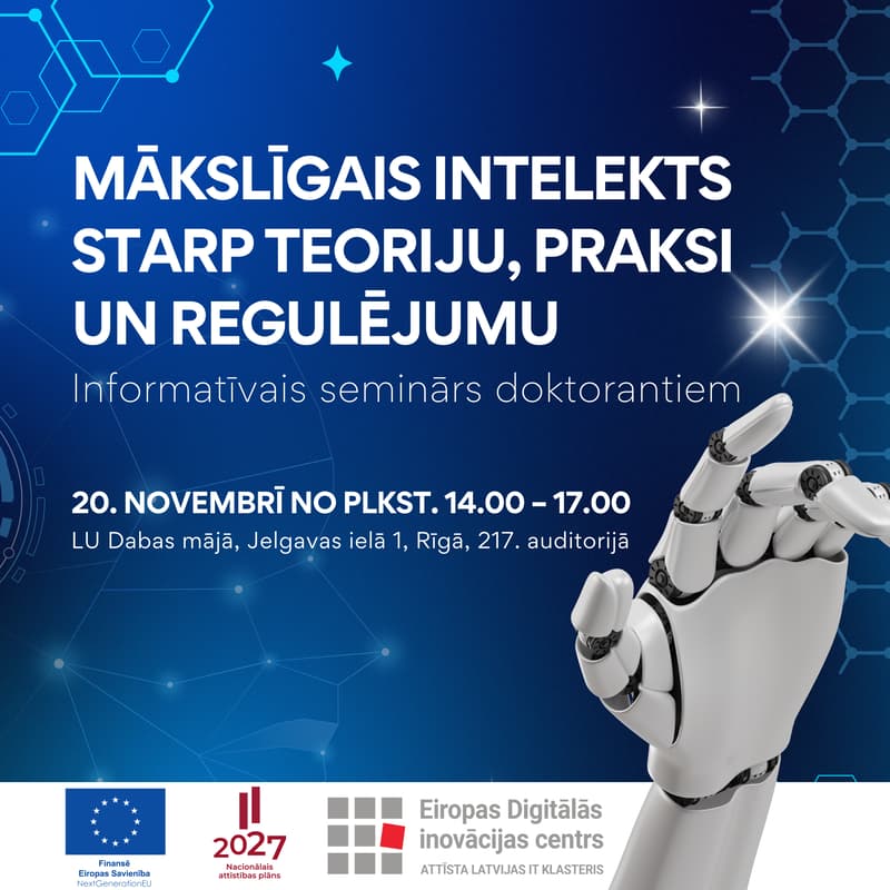 Cover Image for Mākslīgais intelekts starp teoriju, praksi un regulējumu