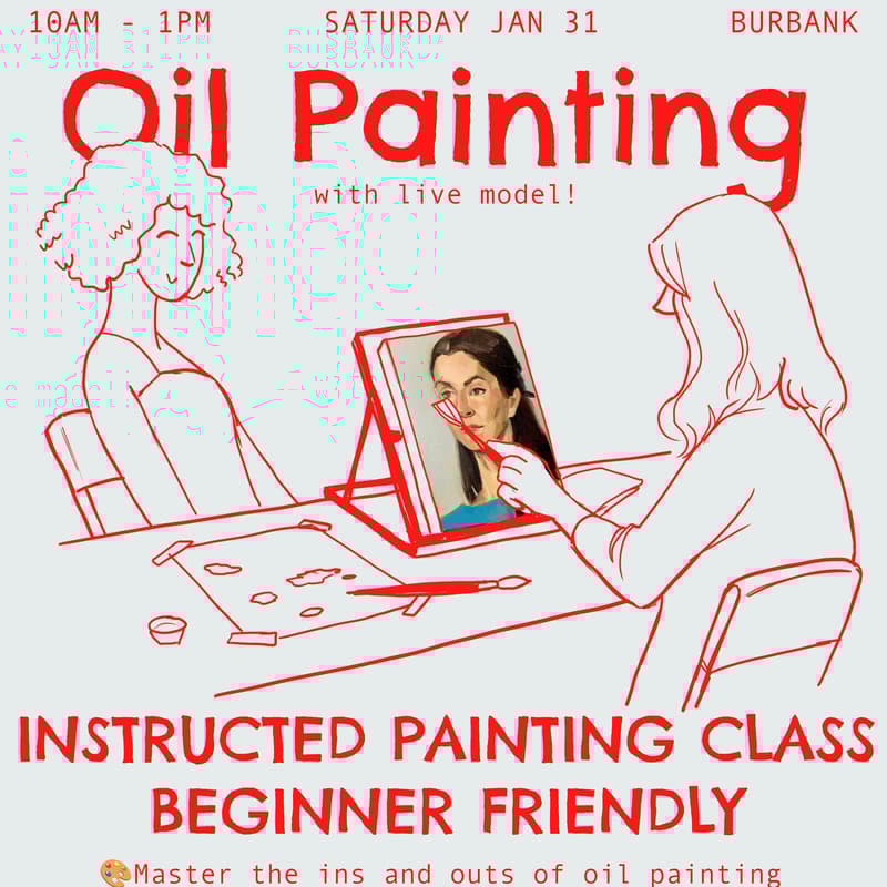 Cover Image for Oil Painting Class - Live Model (Portraits)