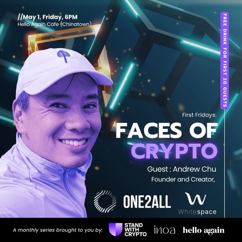 Cover Image for First Fridays: Faces of Crypto - Andrew Chu, Whitespace: Meditate Manifest