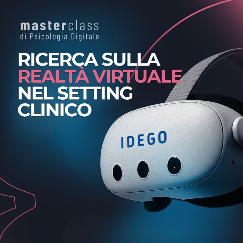 Cover Image for Psicoterapia immersiva: ricerca sulla realtà virtuale nel setting clinico