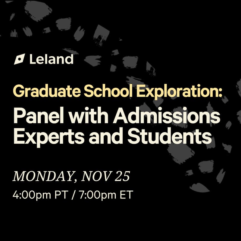 Cover Image for Graduate School Exploration: Panel with Admissions Experts and Students