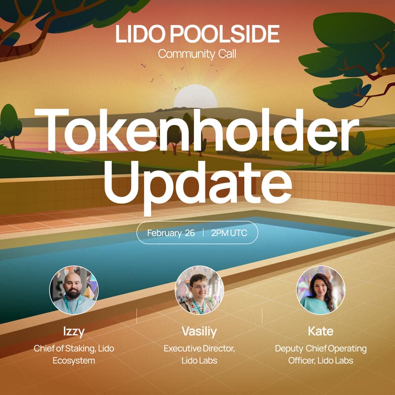Cover Image for Lido Poolside: Tokenholder Update, February 2026