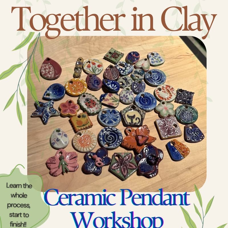 Cover Image for Ceramic Pendant Workshop (Together In Clay)