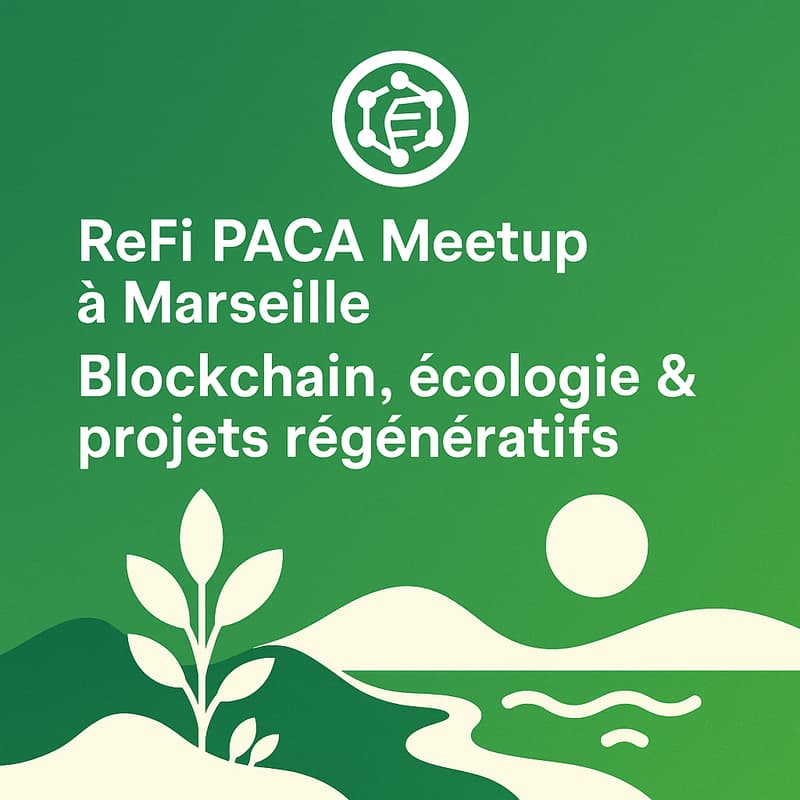 Cover Image for ReFi PACA Meetup à Marseille — Blockchain, écologie & projets régénératifs