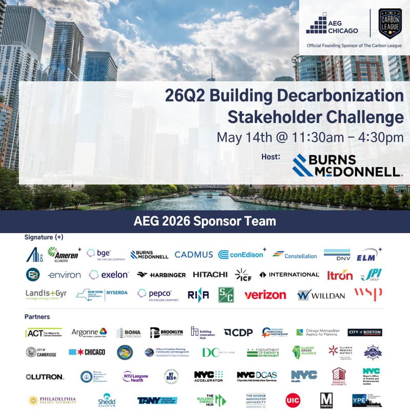 Cover Image for AEG Chicago 26Q2 Building Decarbonization Stakeholder Challenge