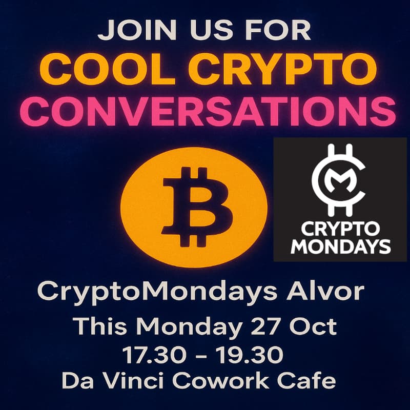 Cover Image for 🚀 COOL CRYPTO CONVERSATIONS | CryptoMondays Alvor & Portimao 27 October