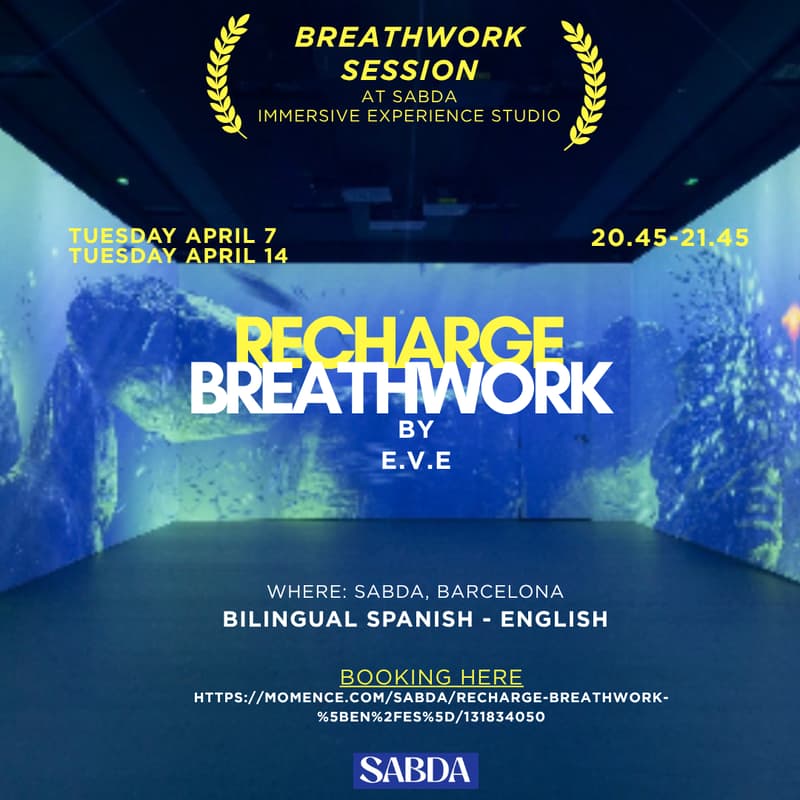 Cover Image for RECHARGE BREATH: Breathwork inmersivo at SABDA, Barcelona