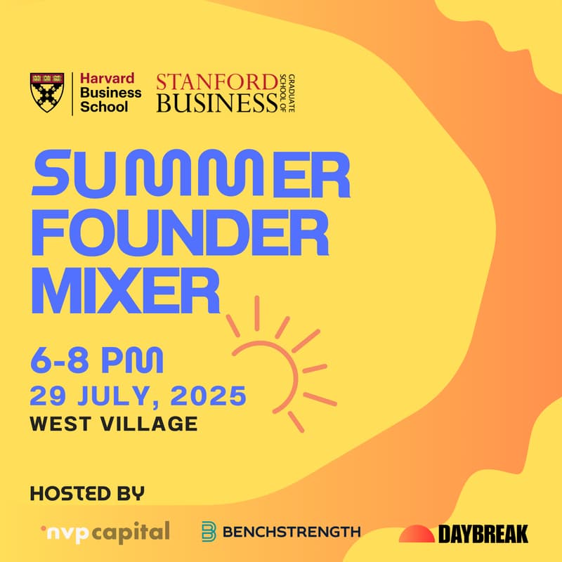 Cover Image for HBS & GSB Founders Summer Happy Hour