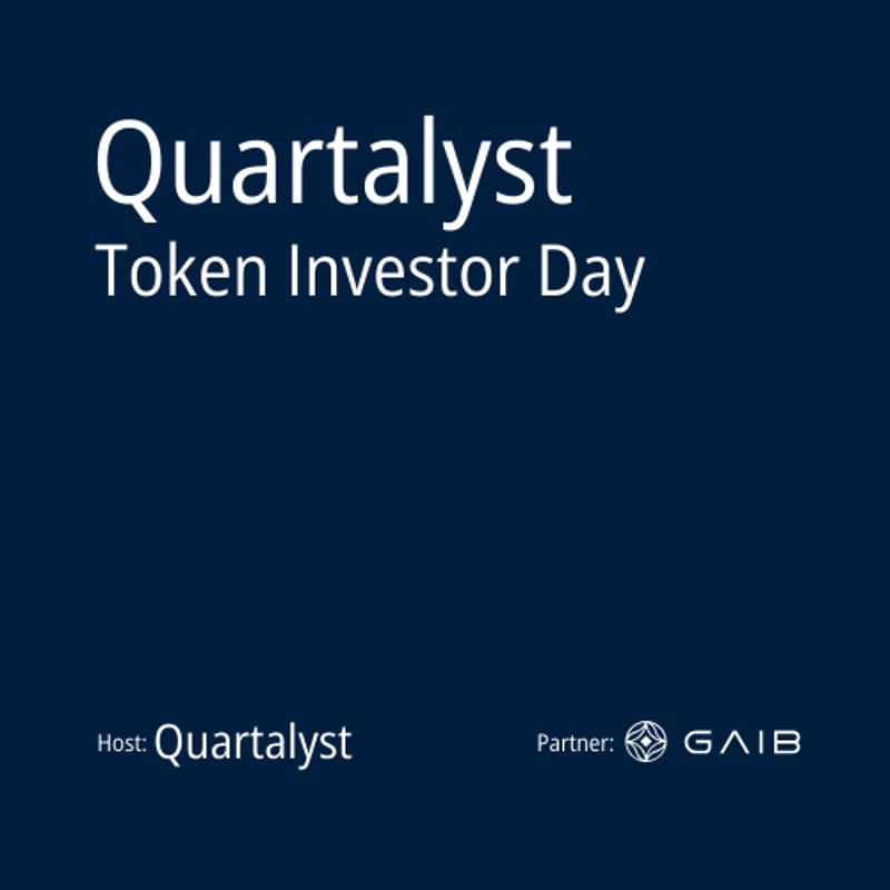Cover Image for Quartalyst Token Investor Day @ Token 2049 Dubai