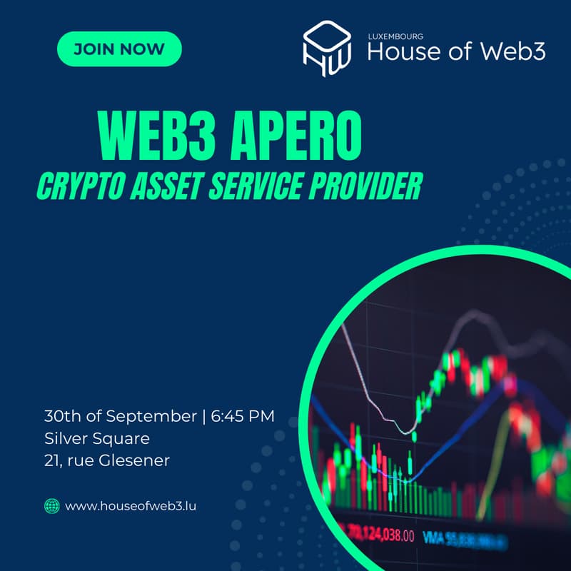 Cover Image for Web3 Apéro Series: Crypto Asset Service Provider - by House of Web3 Luxembourg