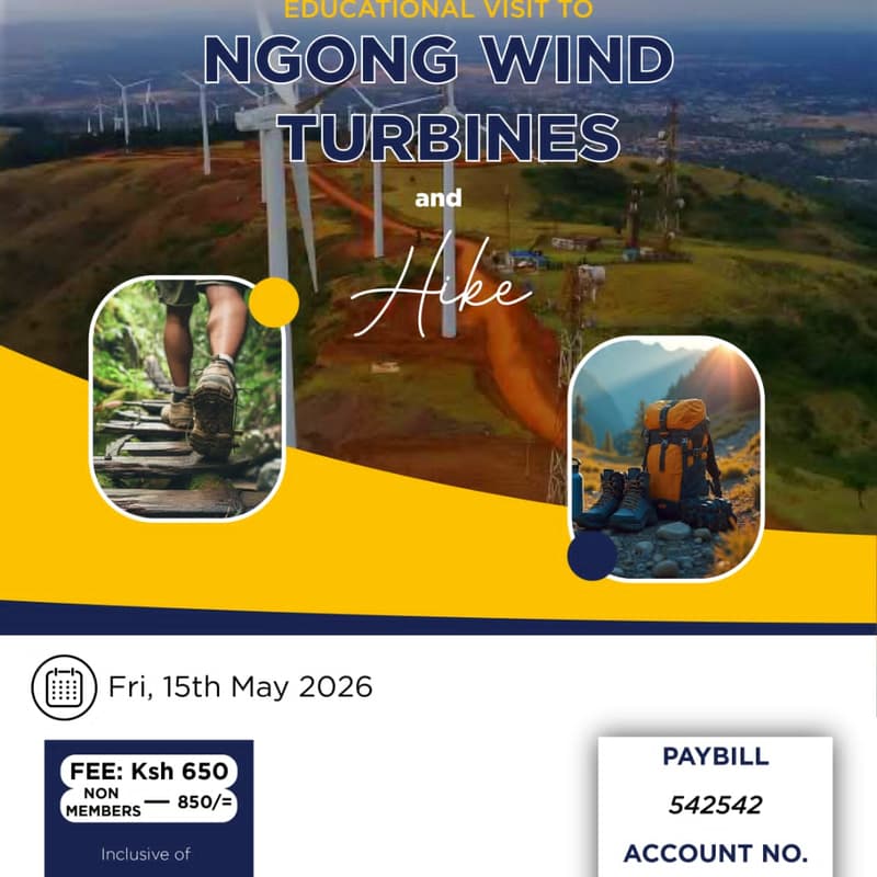 Cover Image for AECAS Presents an Educational Visit to Ngong Wind Farm and a Ngong Hills' hike