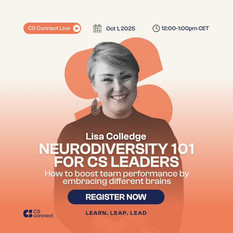 Cover Image for Neurodiversity 101 for CS Leaders: How to boost team performance by embracing different brains