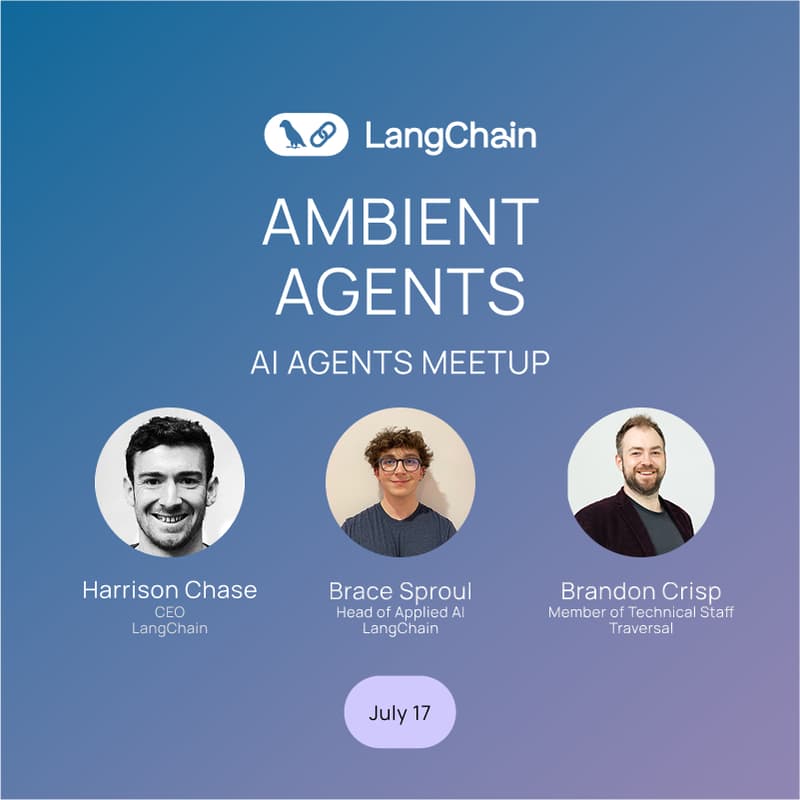 Cover Image for AI Agents Meetup: Ambient Agents