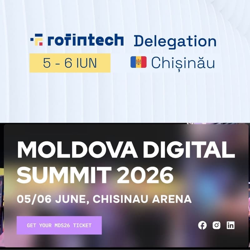 Cover Image for RoFintech Delegation @ Moldova Digital Summit