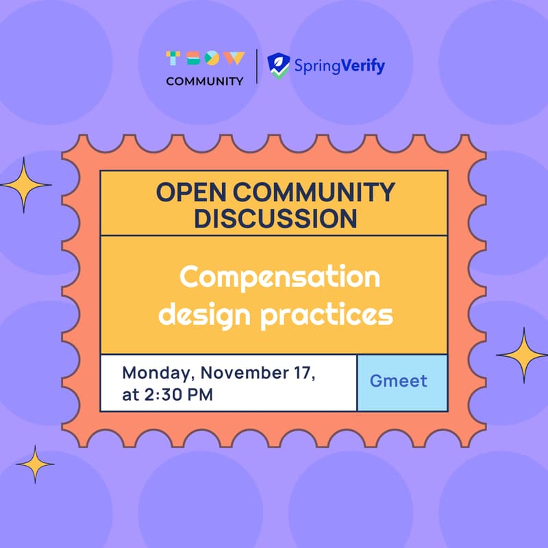 Cover Image for Open Community Discussion - Compensation design practices