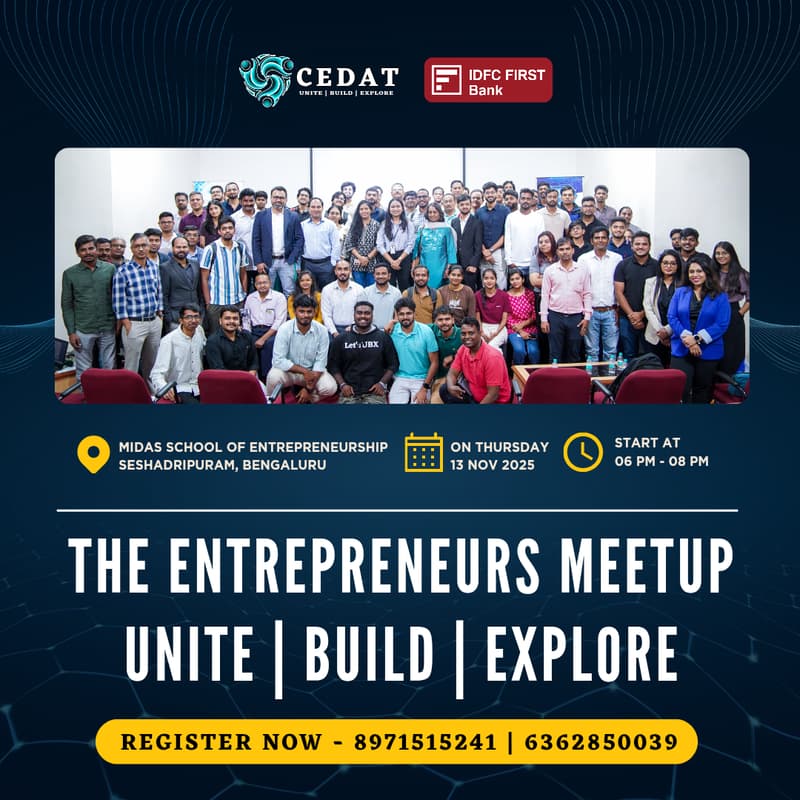 Cover Image for The Entrepreneurs Meetup - Unite | Build | Explore