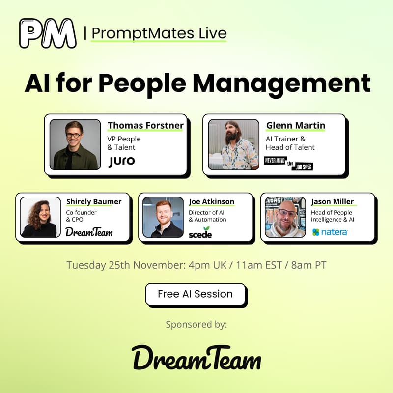 Cover Image for AI for People Management | PromptMates Live