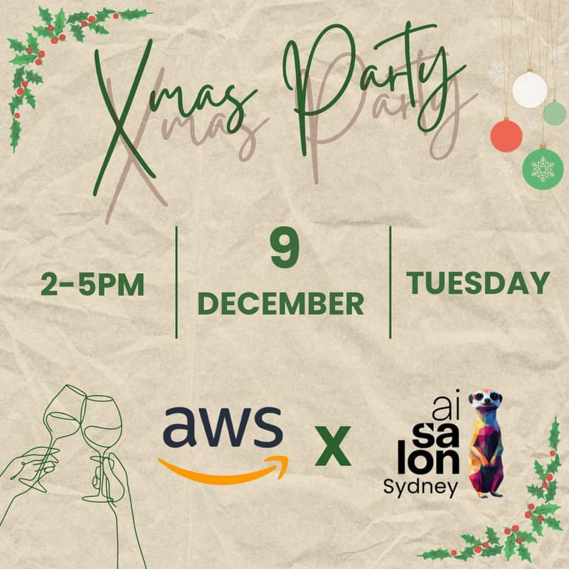 Cover Image for AI Salon Sydney December - Xmas Party 2025 with AWS
