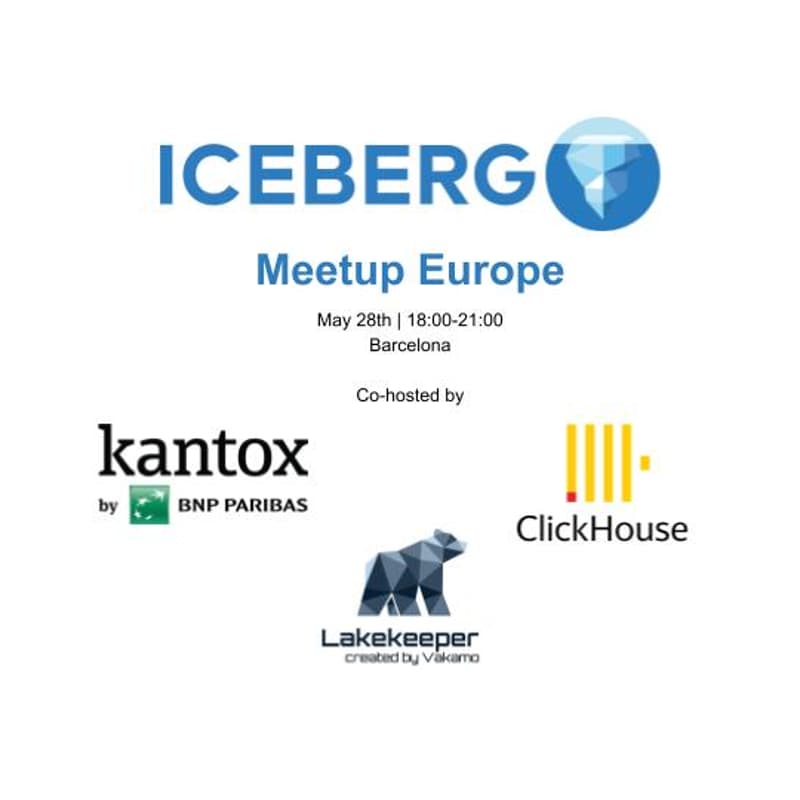 Cover Image for Apache Iceberg™ Europe Community Meetup - May 2026 Barcelona Edition