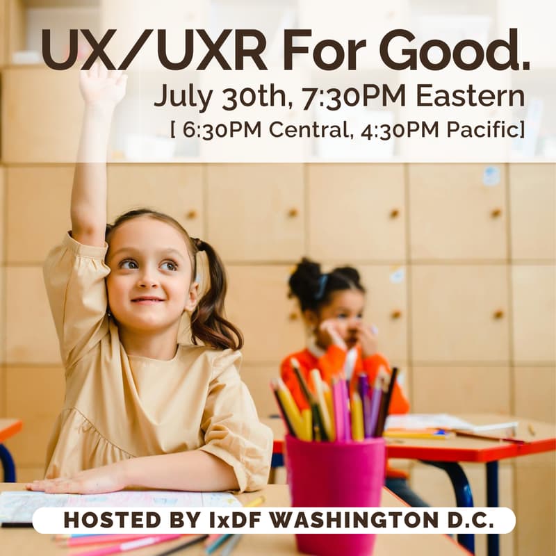 Cover Image for ✅ UX/UXR For Good: Next Session – Bring Your Ideas, Values, Energy