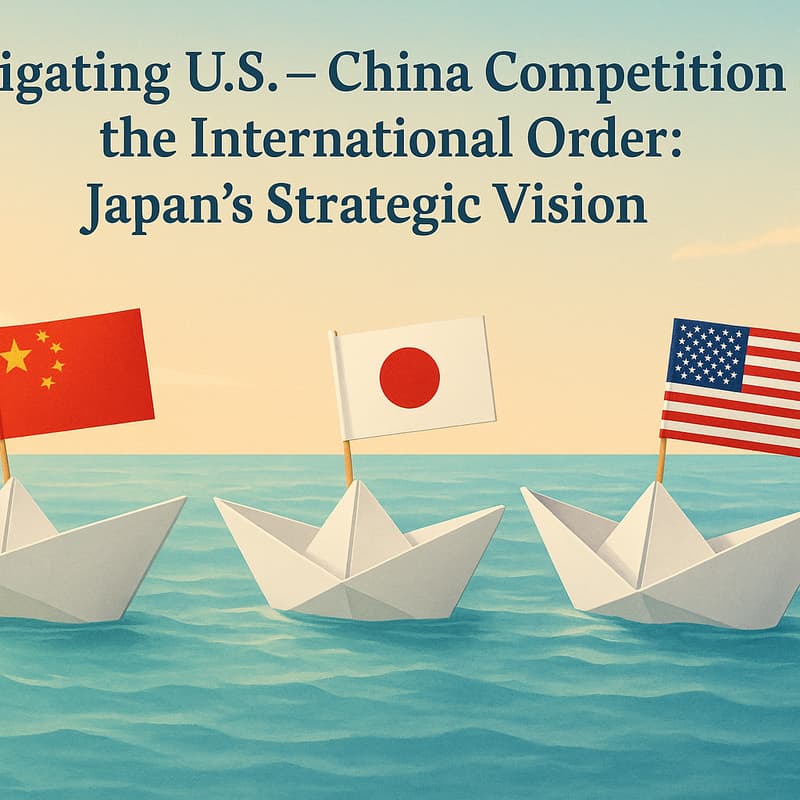 Cover Image for Navigating U.S. – China Competition and the International Order: Japan’s Strategic Vision