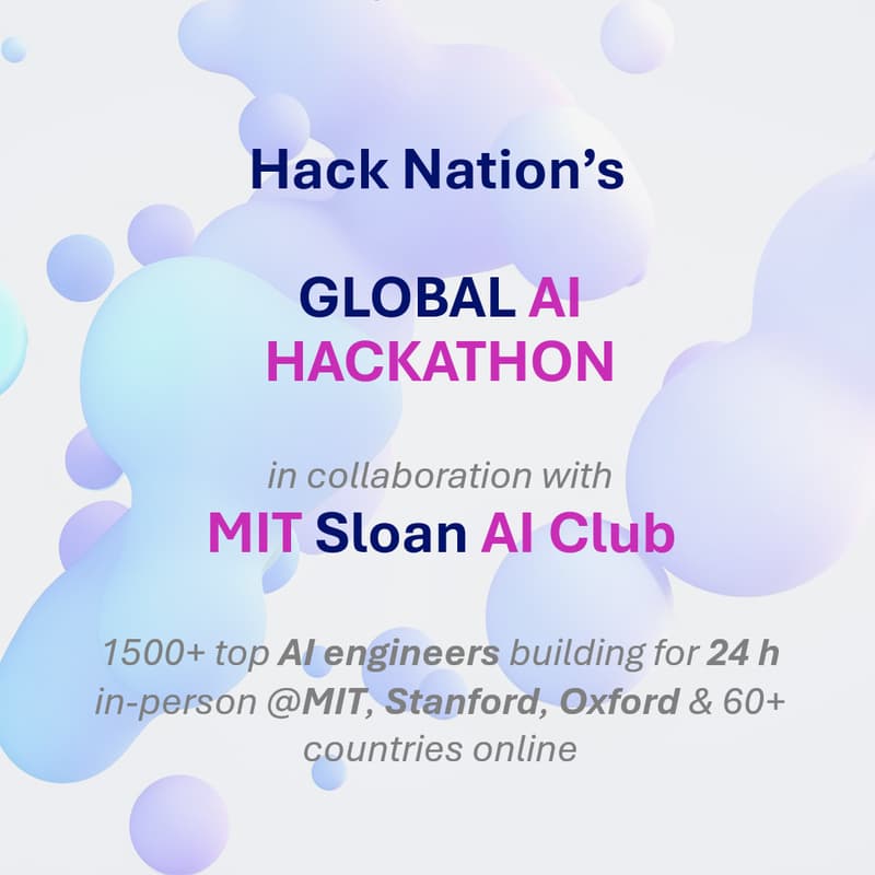 Cover Image for Final Pitches - Global AI Hackathon in Collaboration with MIT Sloan AI Club