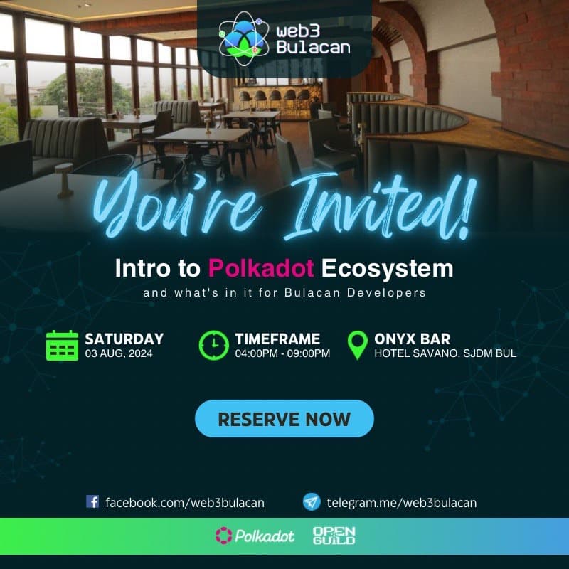 Cover Image for Intro to Polkadot Ecosystem and what's in it for Bulacan Developers