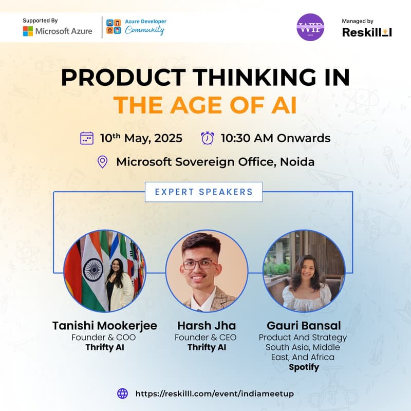 Cover Image for Women In Product India Delhi Meetup - Product Thinking In The Age Of AI