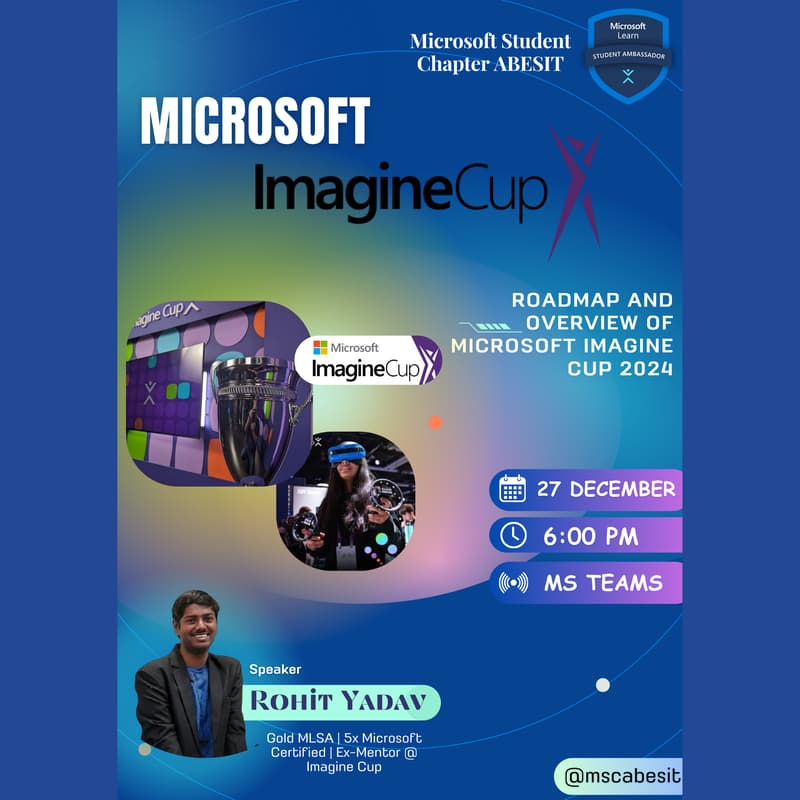 Cover Image for Roadmap & Overview of Microsoft Imagine Cup 2024