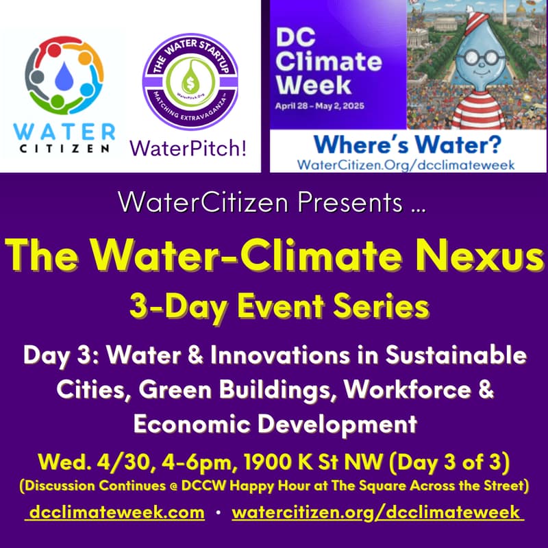 Cover Image for Water & Innovations in Sustainable Cities, Green Buildings, Workforce & Economic Development