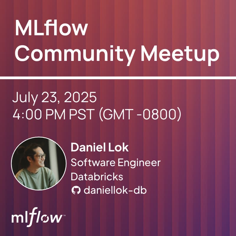 Cover Image for MLflow Community Meetup - July 2025