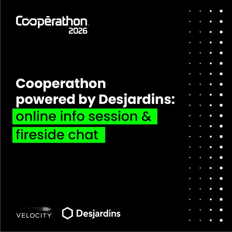 Cover Image for Cooperathon powered by Desjardins: online info session and fireside chat