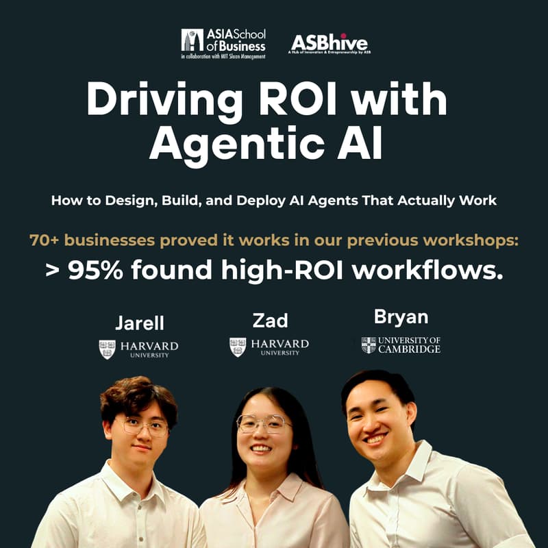 Cover Image for ASBhive Workshop: Driving ROI with Agentic AI