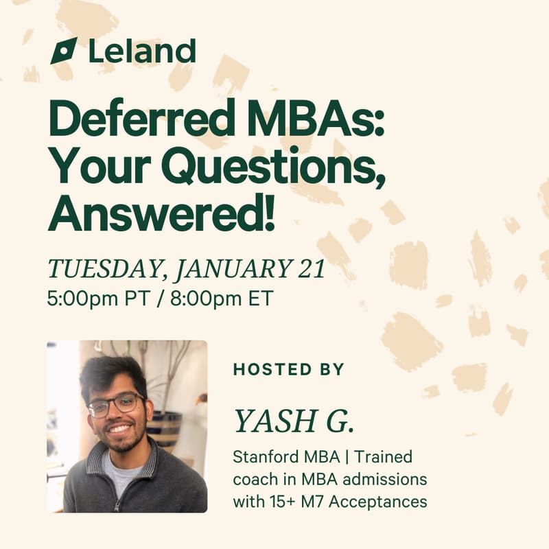 Cover Image for Deferred MBAs: Your Questions, Answered!