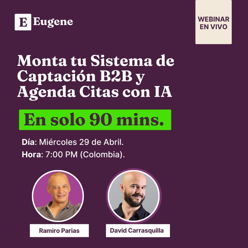Cover Image for Monta tu Sistema de Captación B2B y Agenda Citas con IA (En solo 90 minutos con la IA de Eugene)